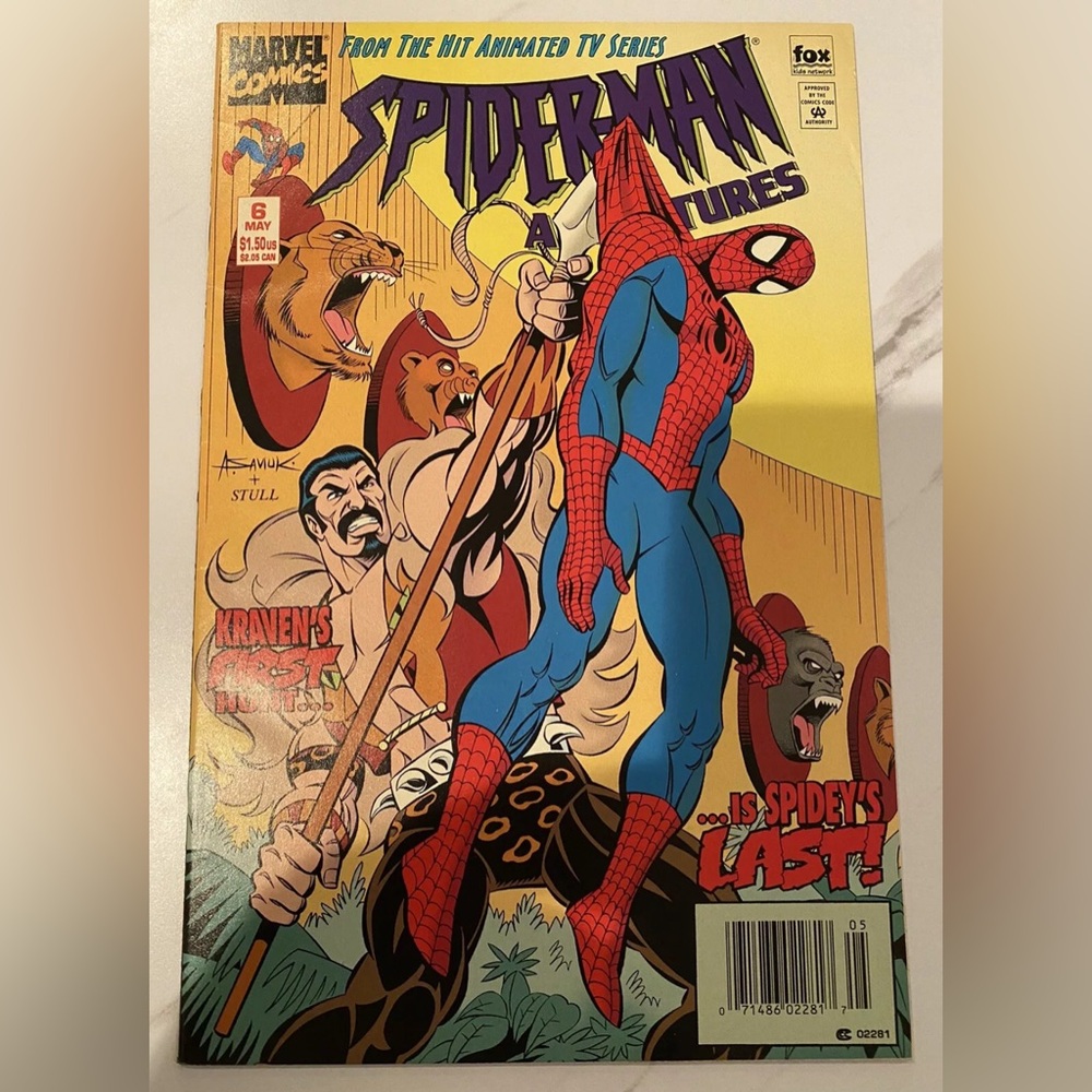 SPIDER-MAN ADVENTURES #6 1995 KRAVENS FIRST HUNT MARVEL COMICS